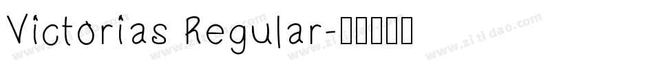 Victorias Regular字体转换